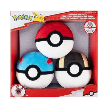 Pokémon Juguetes para Perro 3 pzas