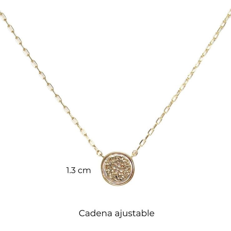 Mayfer, Juego de Mandalas, Collar y Aretes en Aleación de Metal