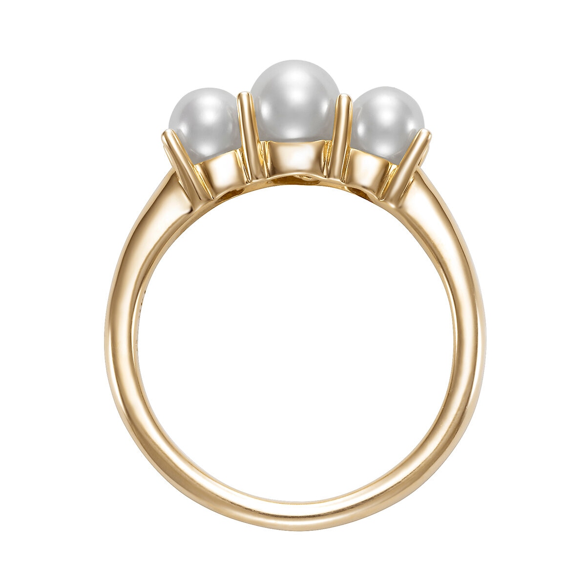 Anillo de Perla Cultivada, Oro Amarillo de 14K