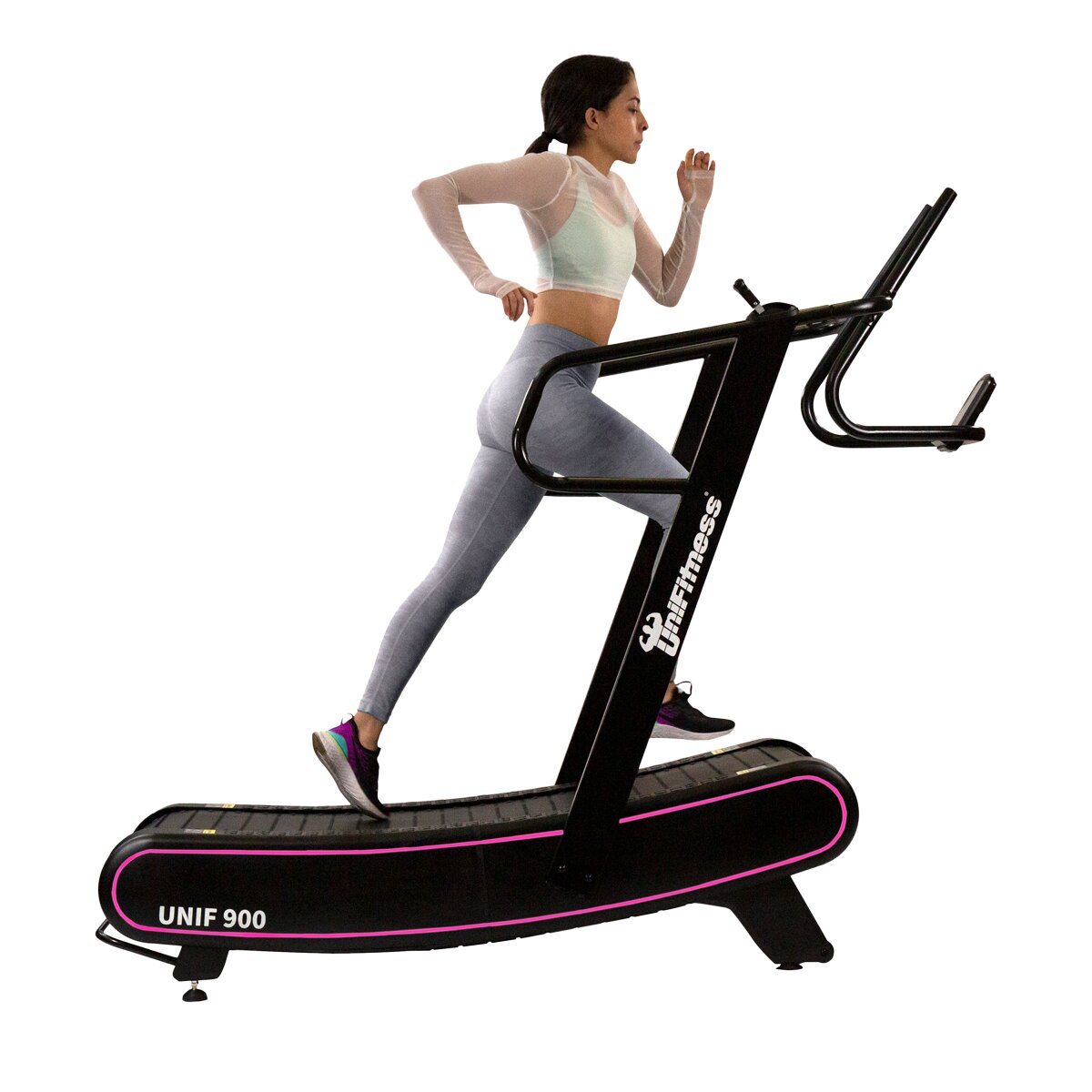 UniFitness Caminadora Curva UNIF-900 Rosa