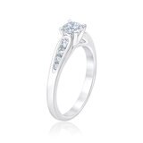 Anillo de Compromiso, .75ctw Diamantes, Oro Blanco 14K Anillo de Compromiso, .75ctw Diamantes, Oro Blanco 14K