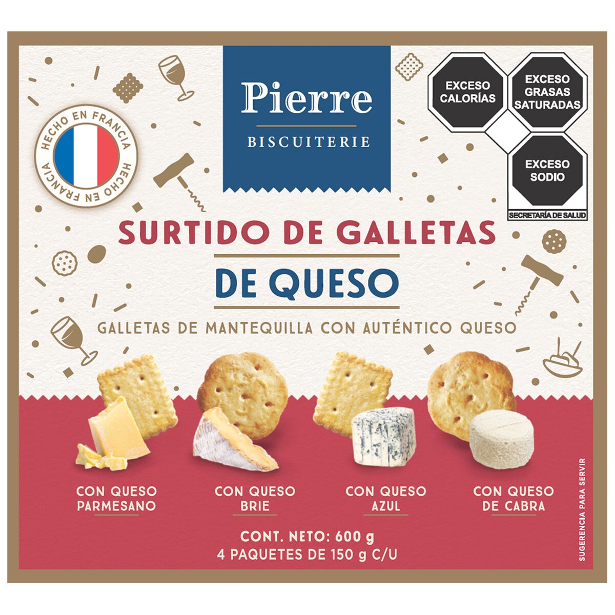 Biscuiterie Galletas De Queso 600g