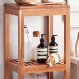 Mesa Inspired Living, Torre de Madera de Acacia para Almacenamiento