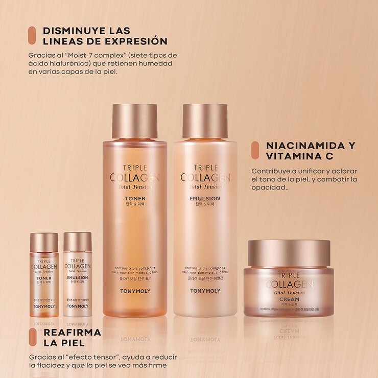 Tony Moly Triple Colageno Set 5 pzas