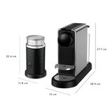 Nespresso, Cafetera Citiz Platinum con Aeroccino 3