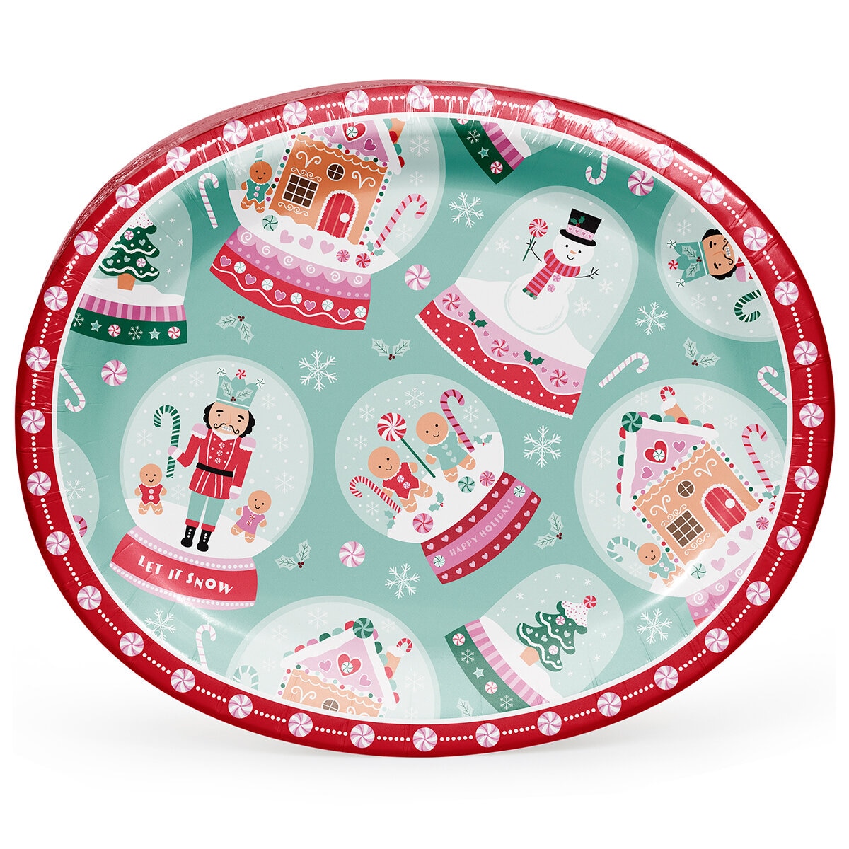 Performa Platos Navideños para Fiesta 50 pzas