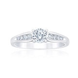 Anillo de Compromiso, .75ctw Diamantes, Oro Blanco 14K Anillo de Compromiso, .75ctw Diamantes, Oro Blanco 14K