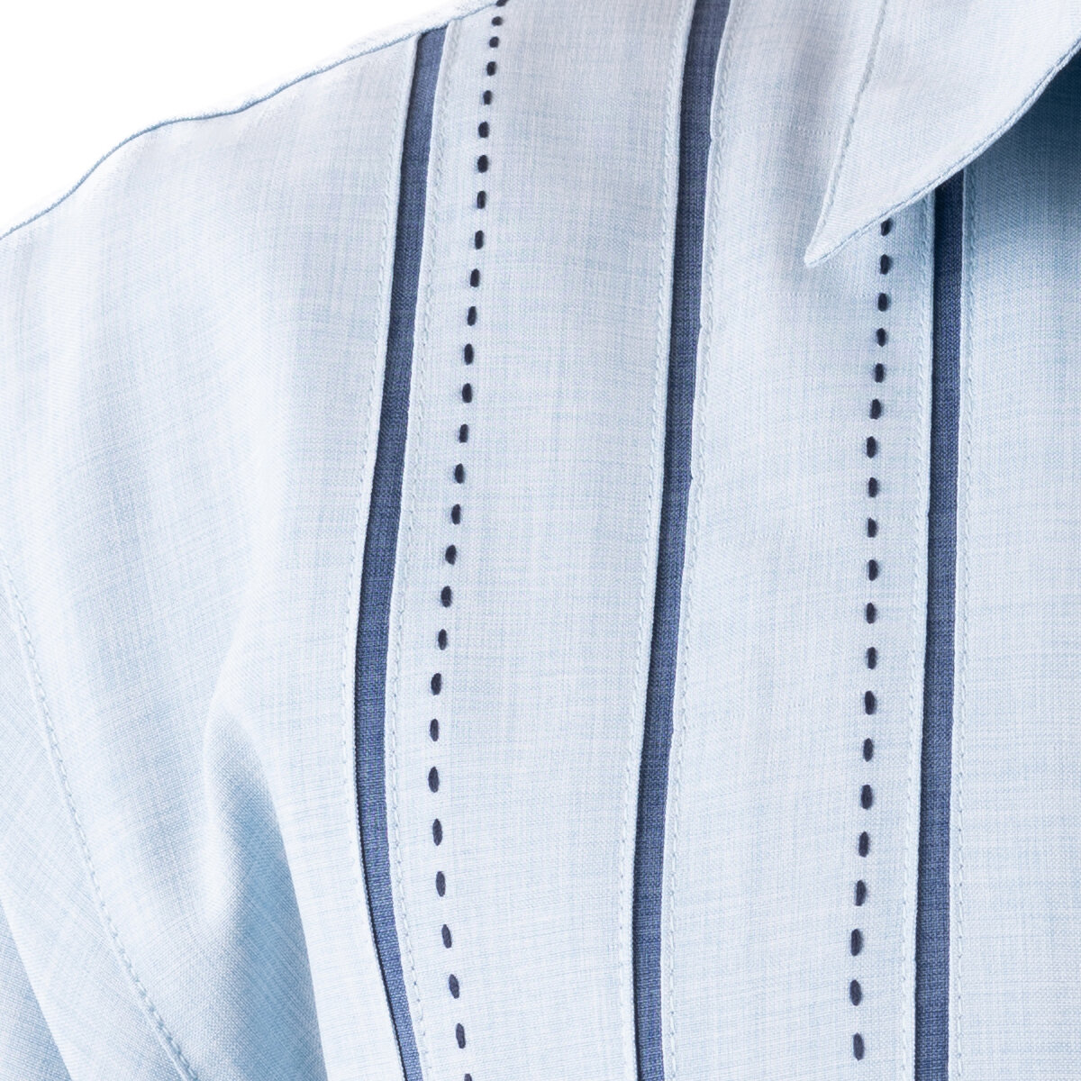 Cancumisa Camisa para Caballero Azul con rayas Mediana