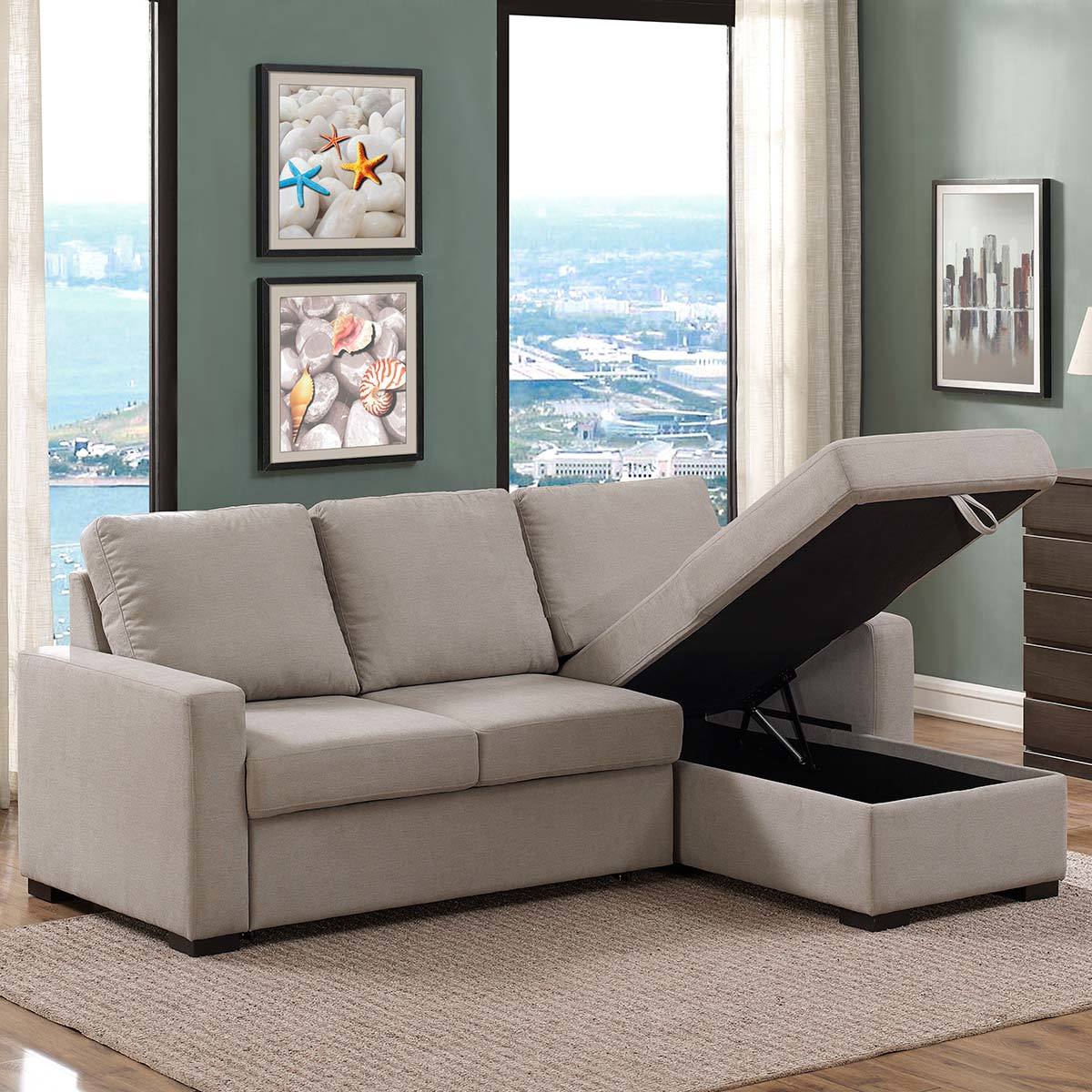 Pulaski, Newton, sofá / cama, tela | Costco México