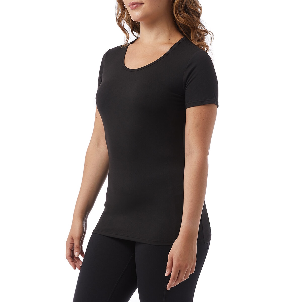 32 Degrees Cool Playera para Dama 3 piezas Negro Extra Grande