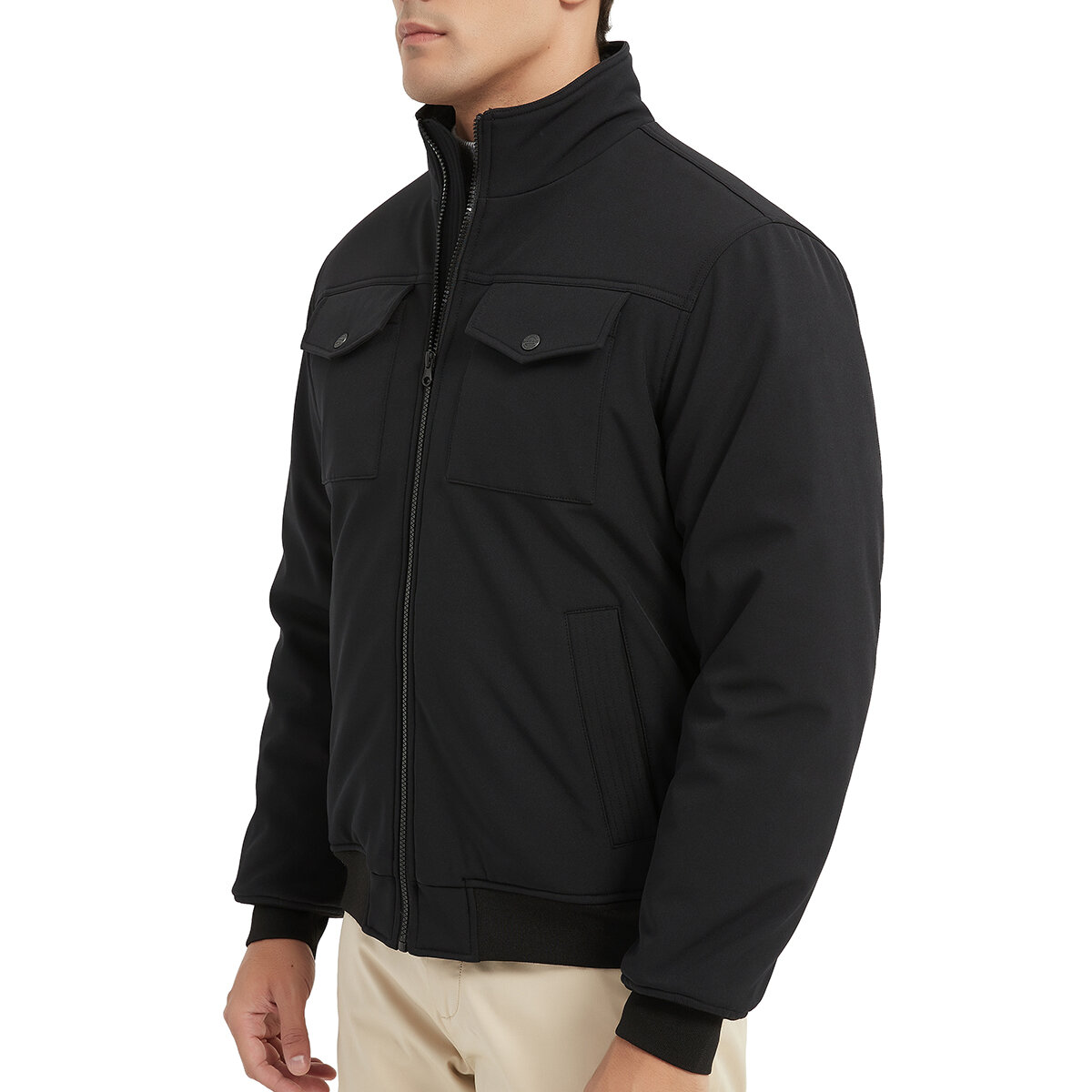 Hawke & Co Chamarra para Caballero Negro Extra Grande Hawke & Co Chamarra para Caballero Negro Extra Grande