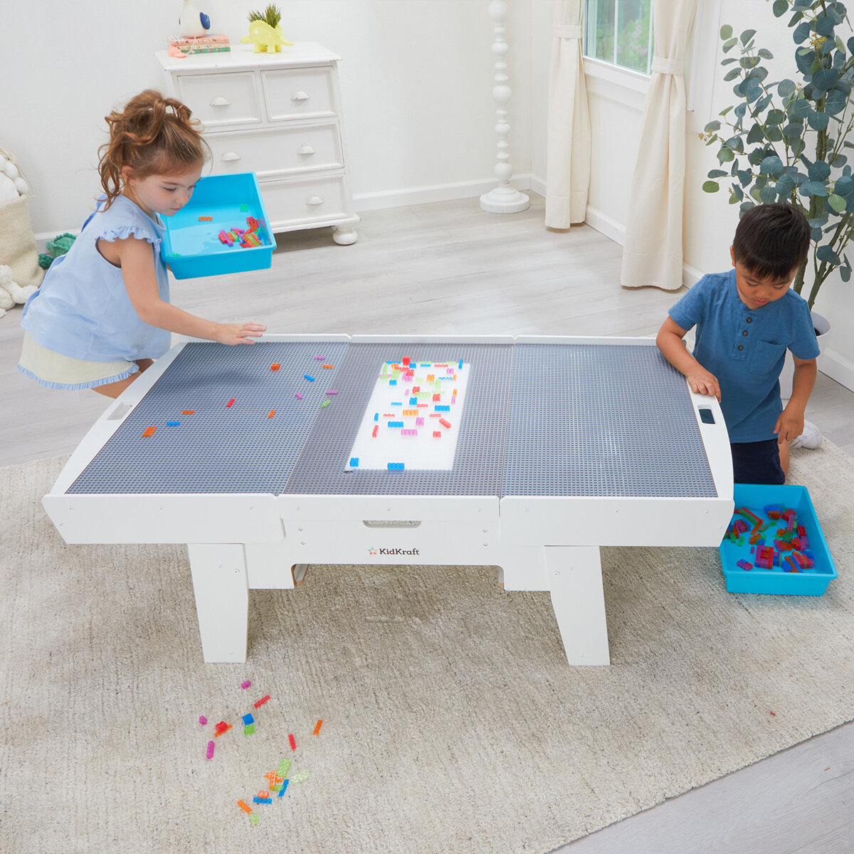 Mesa de Juego para Bloques de Construcción