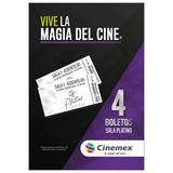 Cinemex Platino 4 Boletos de Cine