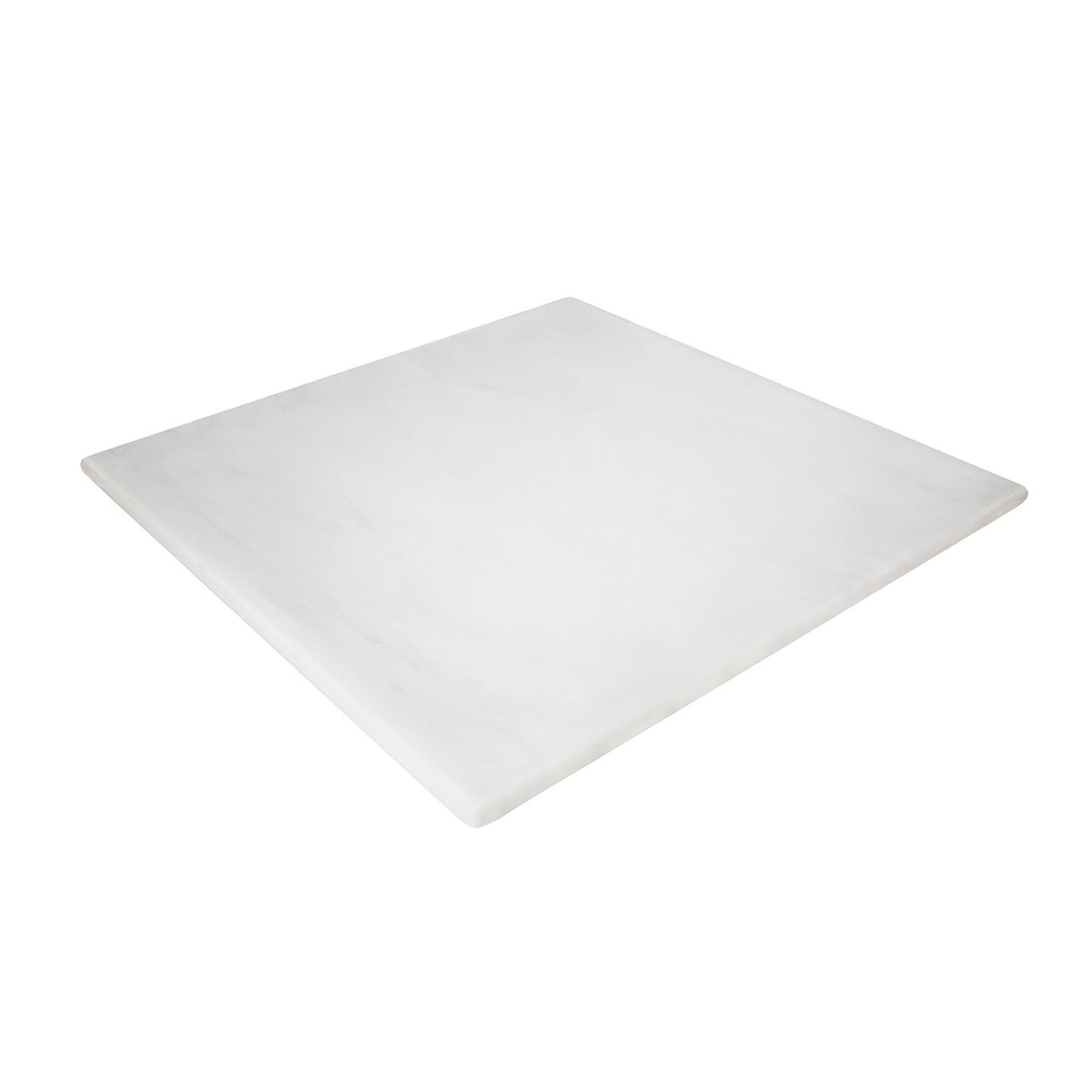 Luhom Juego de 6 Platos de Mármol Blanco