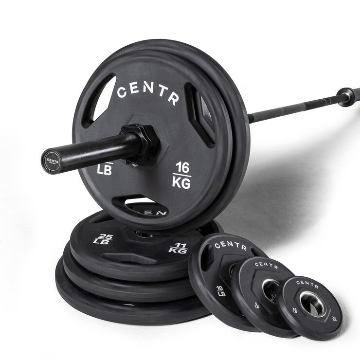 Centr Set de Barra Olímpica con Discos