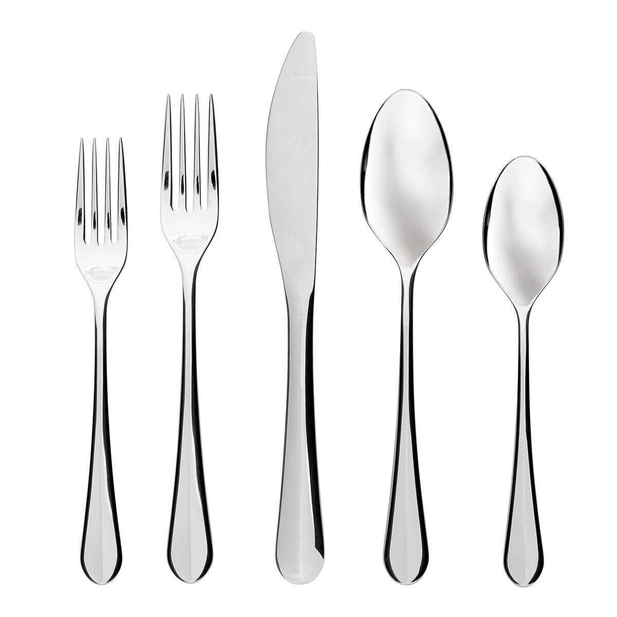 Gourmet Settings Juego de Cubiertos de Acero Inoxidable 20 piezas, Valle