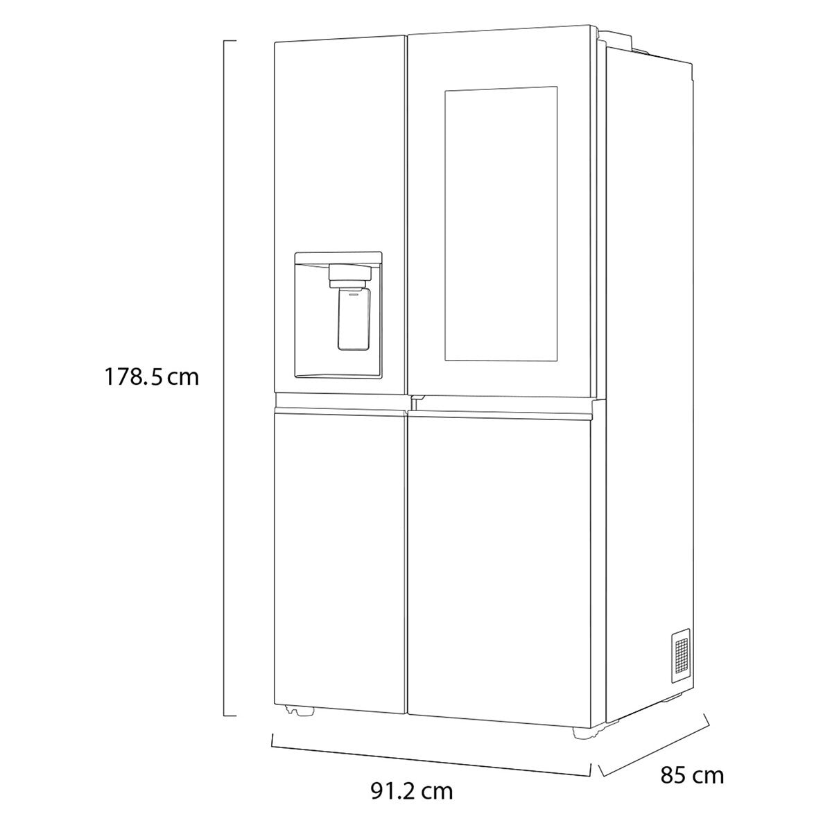 LG Refrigerador 27´ Side by Side Instaview