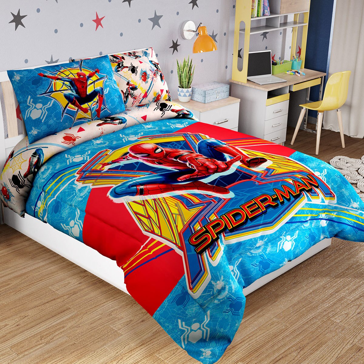 Marvel, set de edredón reversible y funda decorativa tamaño individual