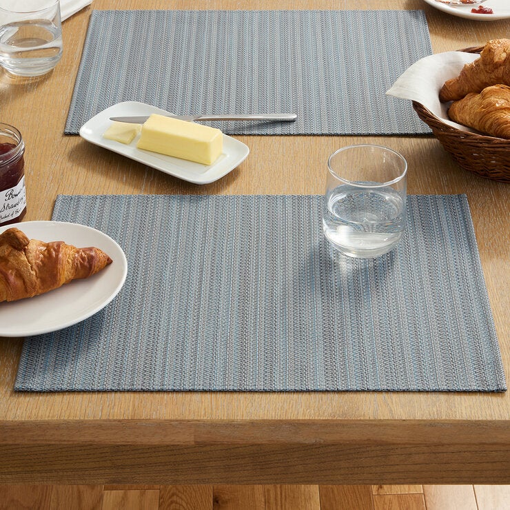 Town & Country Living, Juego de 8 Manteles Individuales, Azul