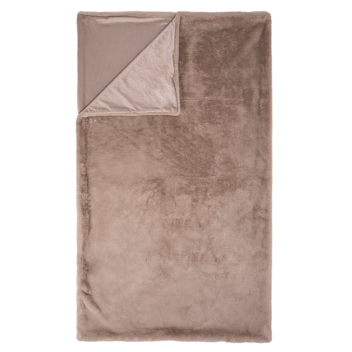 Bowron Frazada Afelpada 152cm x 178cm Beige