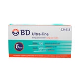 BD Jeringa Ultra-Fine 1mL 31G 6mm con 100 Piezas Autocontenidas