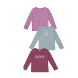 Pekkle Playera para Niñas 3 piezas Varias Tallas y Colores