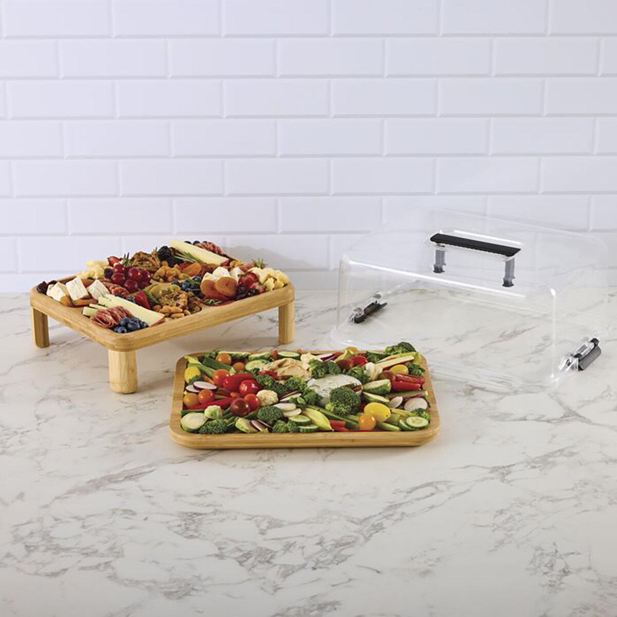 Sabatier Tabla para Servir de Dos Niveles con Tapa