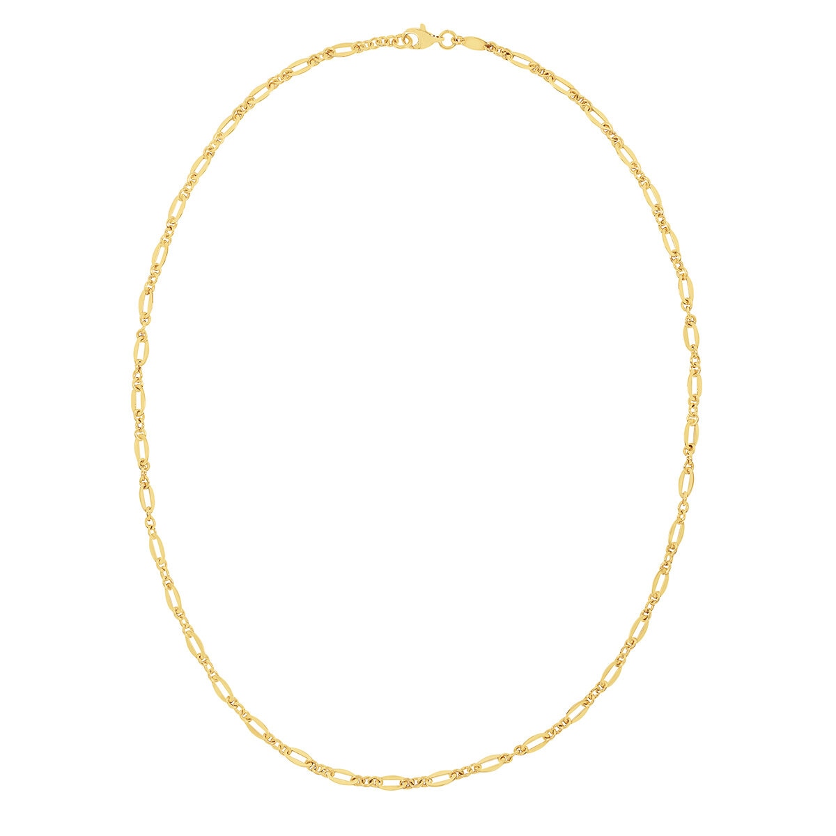 Cadena para Dama, 45.72cm, Enlace Ovalado, Oro Amarillo 14K
