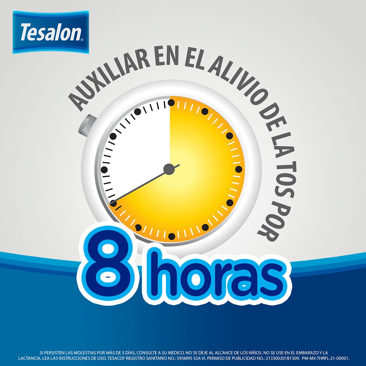Tesalon Tesacof Niños Bromhexina Sabor cereza 2 Frascos de 80mg