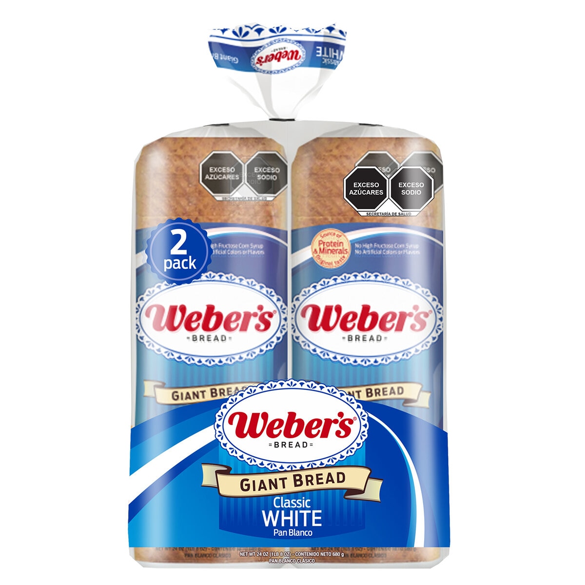 Weber's Pan Blanco 2/340 g