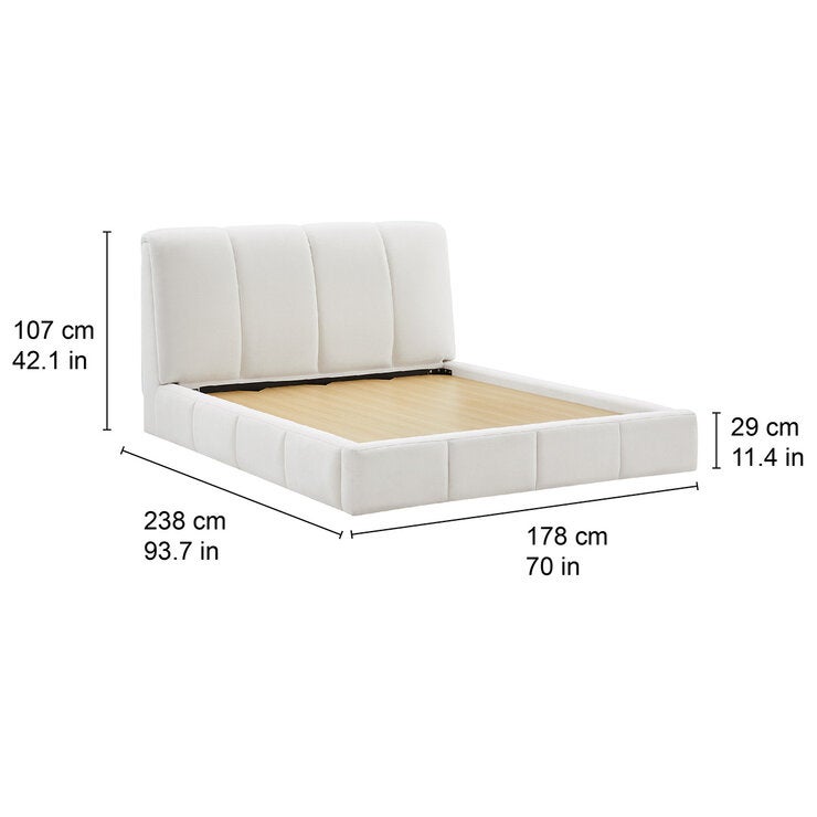 Aiden & Ivy, Cama Queen Tapizada Aiden & Ivy, Cama Queen Tapizada