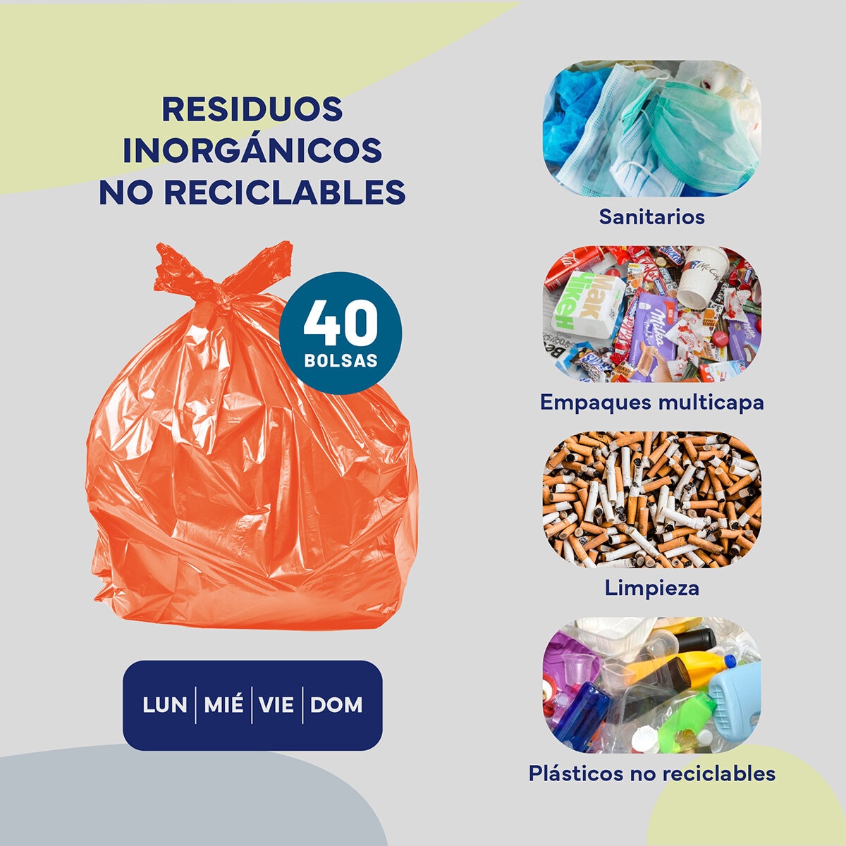 Logar Bolsas para Basura 150 pzas de 49 l