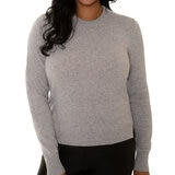 Mario Serrani Italy Suéter 100% Cashmere para Dama Gris Chica