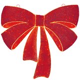 Moño Rojo Decorativo con 586 Luces LED