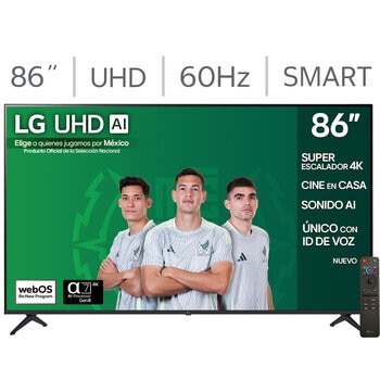 LG Pantalla 86" UHD 4K AI Smart TV LG Pantalla 86" UHD 4K AI Smart TV
