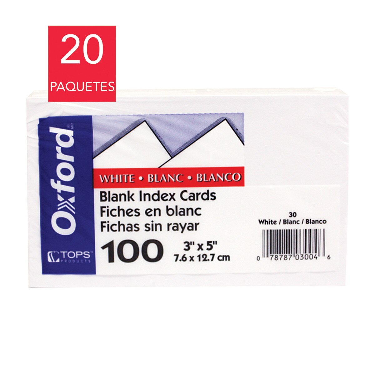 Oxford 100101395 Correspondencia Tarjetas Blanca 8,2x12,8 cm