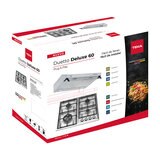 Teka Combo de campana con visera + Parrilla de 4 quemadores de 60 cm Acero Inoxidable
