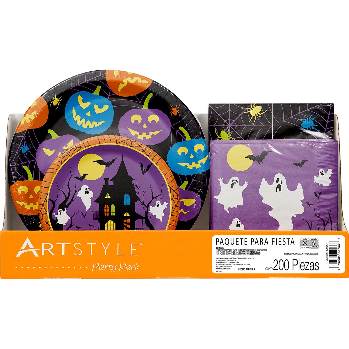 Artstyle Paquete para Fiesta de Halloween 200 pzas