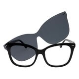 Cloe CLE.10023.0BLK.54 Armazón Oftálmico + Clip Solar Polarizado