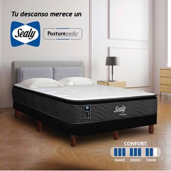 Sealy, Winnipeg, Colchón y Box Queen Size