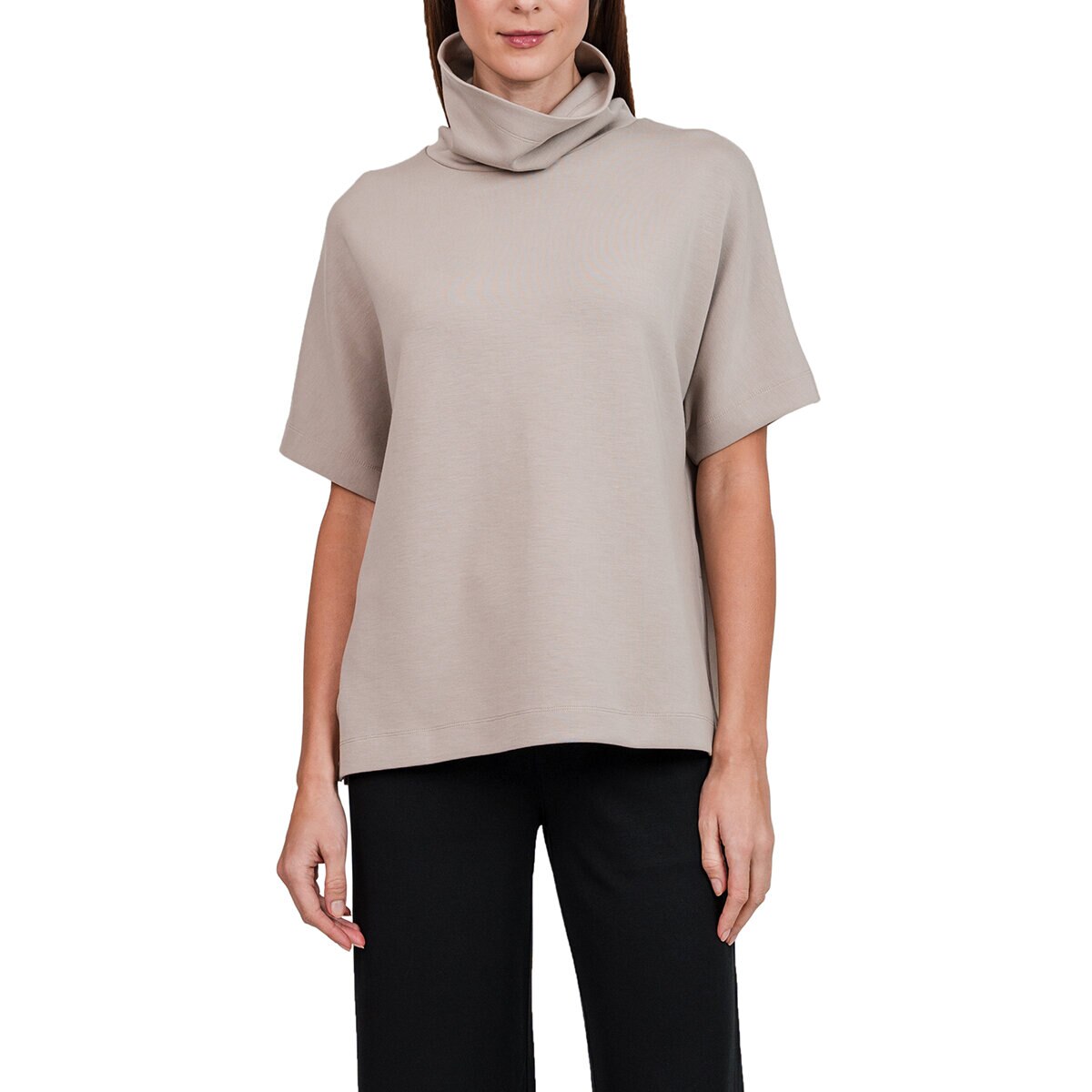 Kersh Blusa tejida para Dama Café Grande