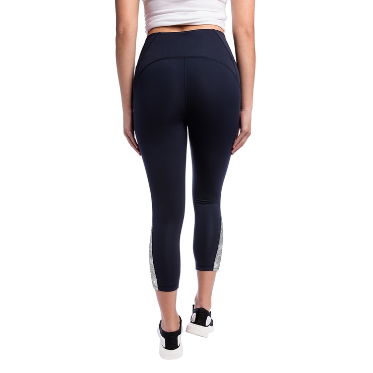 Kirkland Signature, leggings para dama con detalle reflectivo, azul