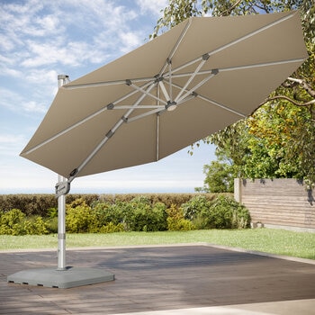 Seasons Sentry, Sombrilla Redonda de 4m con Luz Solar Led