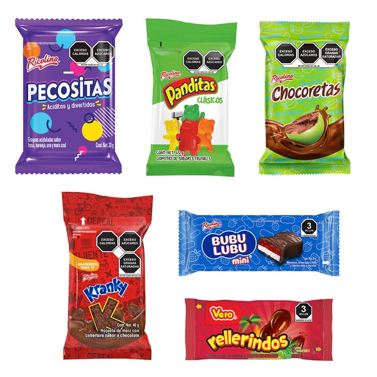 Ricolino Payafiesta Surtido de Dulces 108 pzas 1.65 kg