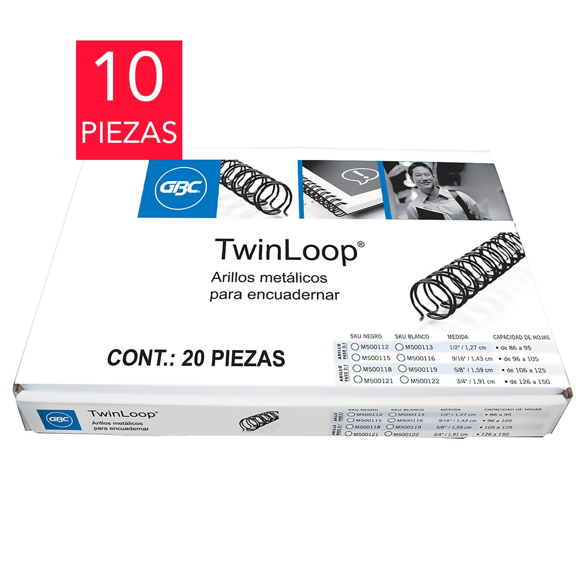 Arillo Metálico Twinloop 58