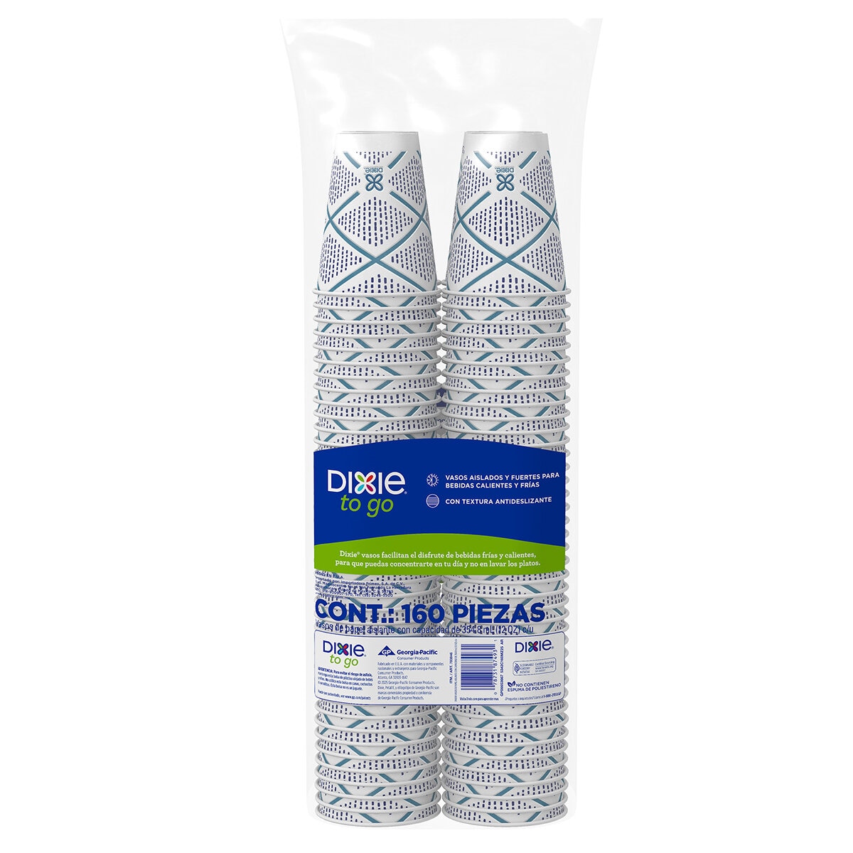 Dixie To Go Vasos Desechables 160 pzas de 354.8 ml