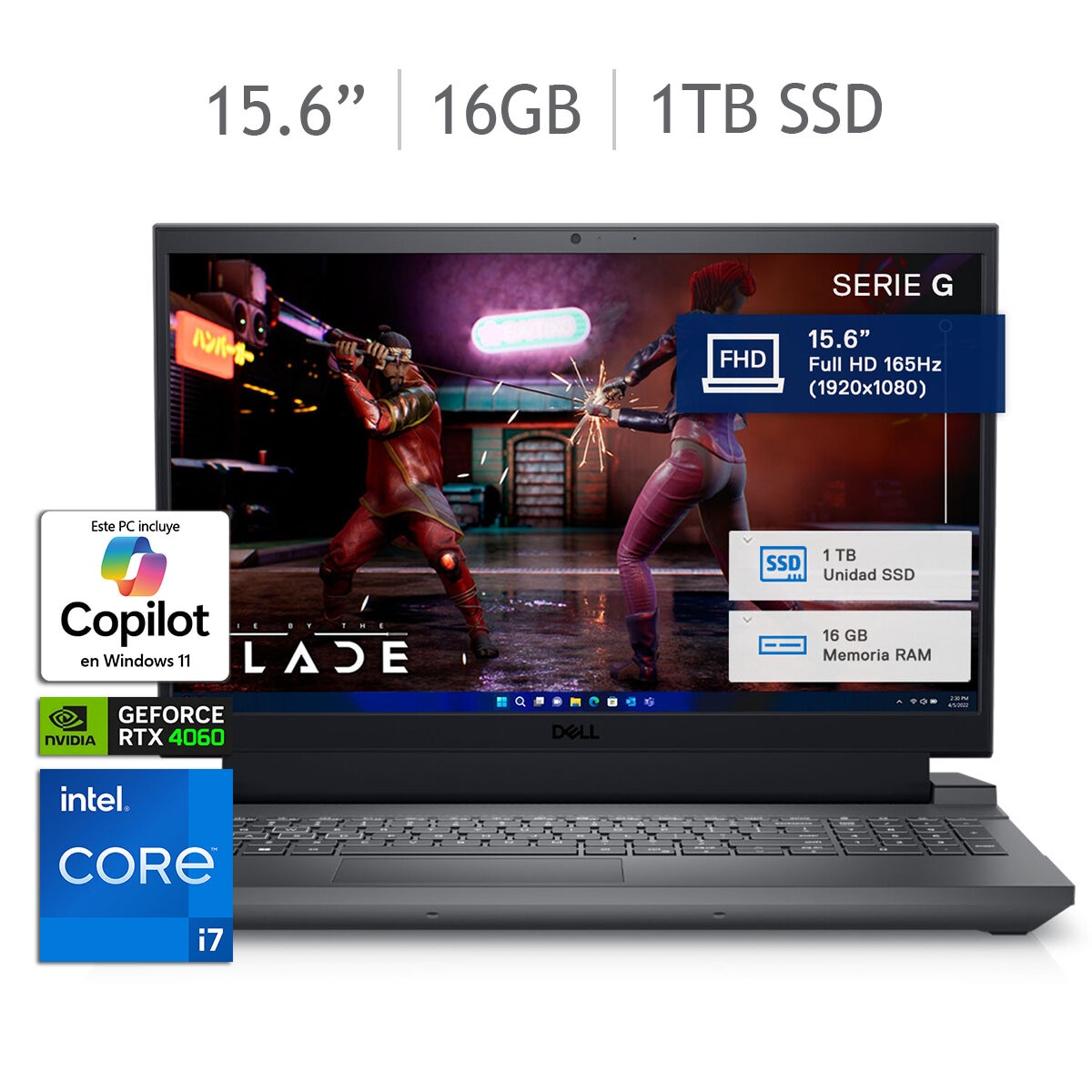DELL Inspiron Gaming NB G15 5530 Laptop 15.6" Full HD Intel Core i7 16GB 1TB SSD