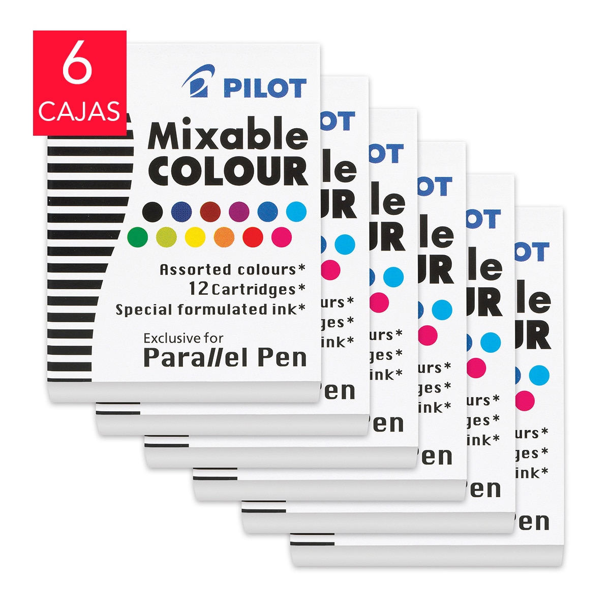 Pilot cartuchos de tinta para parallel pen 6 Cajas