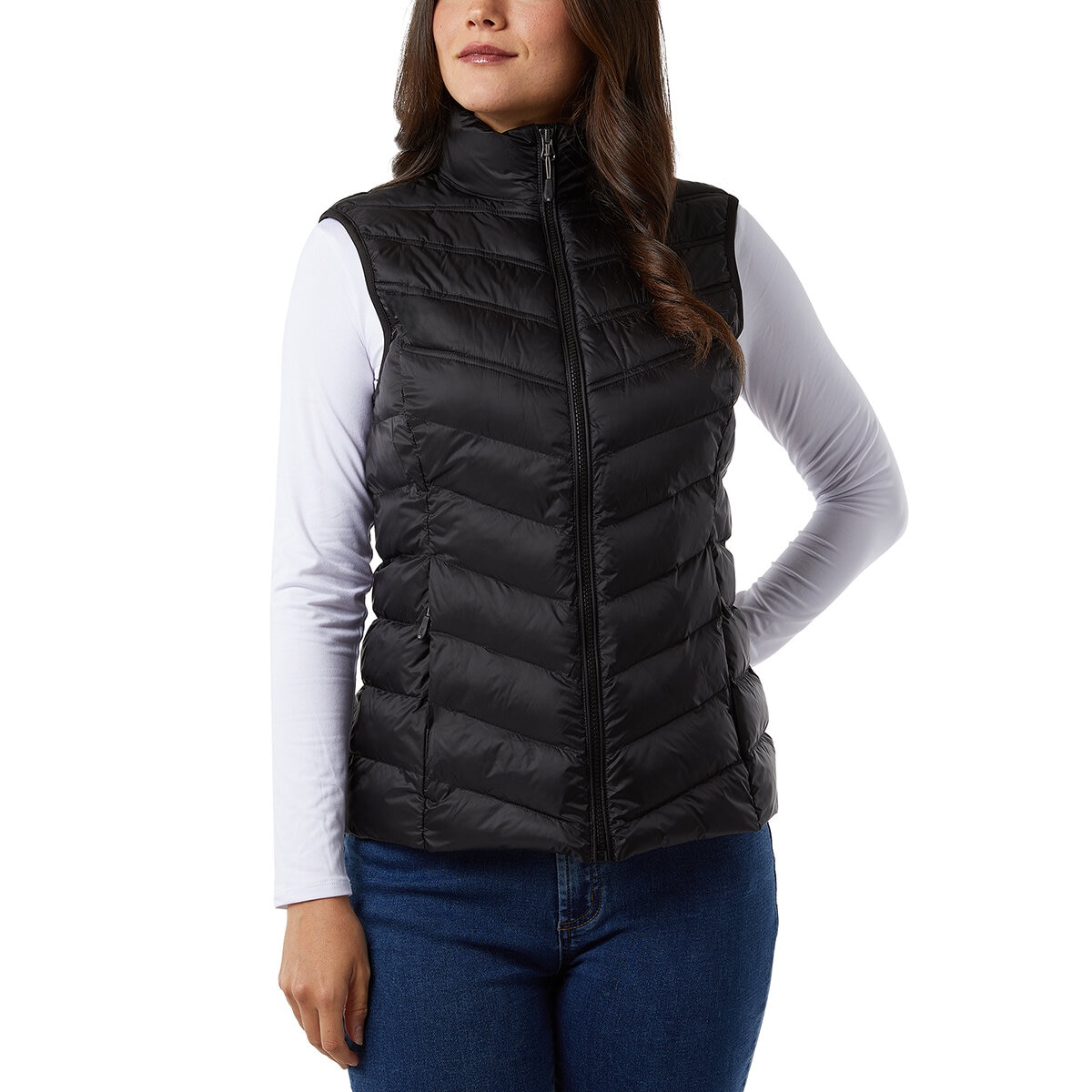 32 Degrees Heat Chaleco para Dama Negro Extra Grande