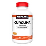 Kirkland Signature Cúrcuma 1000 mg con Pimienta Negra 240 Cápsulas